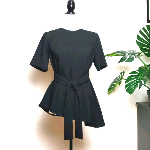 Zara Tops - ZARA Woman black assymetrical Top Size XS